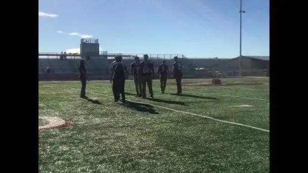 Surprise Military Homecoming at Poteet HS Pep-Rally