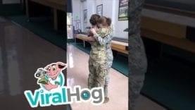 Sister's Military Homecoming Surprise || ViralHog