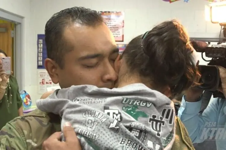 Surprise Military Homecoming at Long Elementary