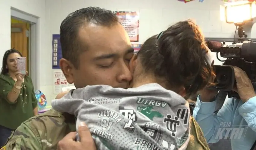 Surprise Military Homecoming at Long Elementary