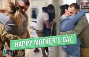 Soldiers Surprise their Mothers