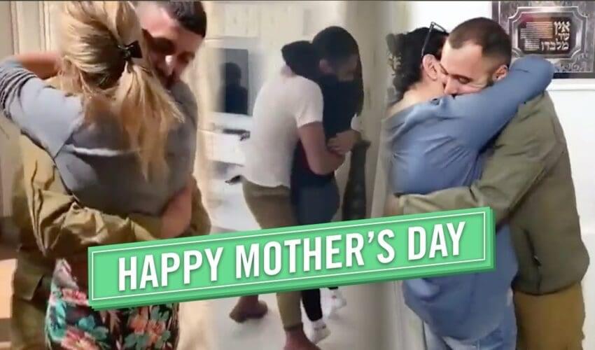 Soldiers Surprise their Mothers